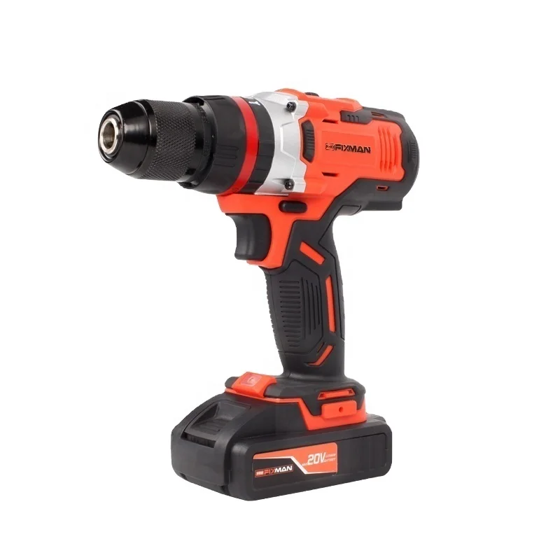FIXMAN High Quality Power Tools Electric Cordless Wireless Drill Driver With Battery 20v