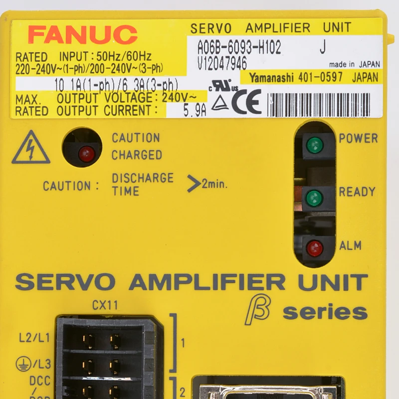 Original New FANUC AC Servo Drive Japan Fanuc Servo Driver Amplifier A06B-6093-H102 In Stock