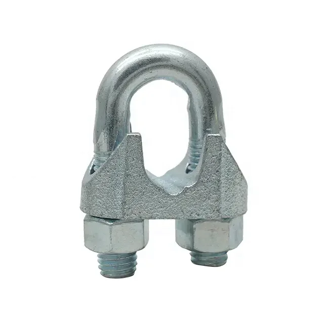 Rigging hardware wire rope U clamp Electrical Galvanized DIN 741 Malleable Wire Rope Clips