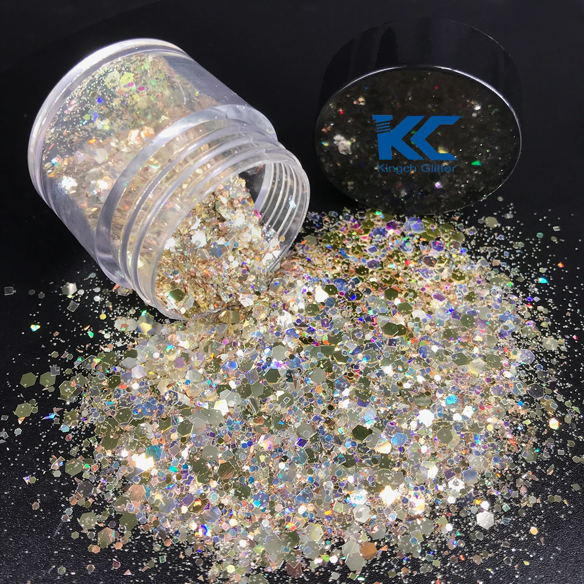 Holographic Chunky Glitter Sequins Craft Opal violet chunky glitter Flakes for Resin Tumblers Slime Nail