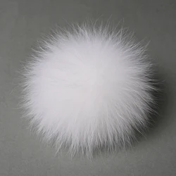 10CM KAZUFUR Fox Fur Pom poms In Stock Big Fur Ball