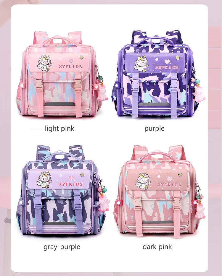 Hot Sell Durable Child Primary Waterproof School Backpacks Oxford Kids Bags