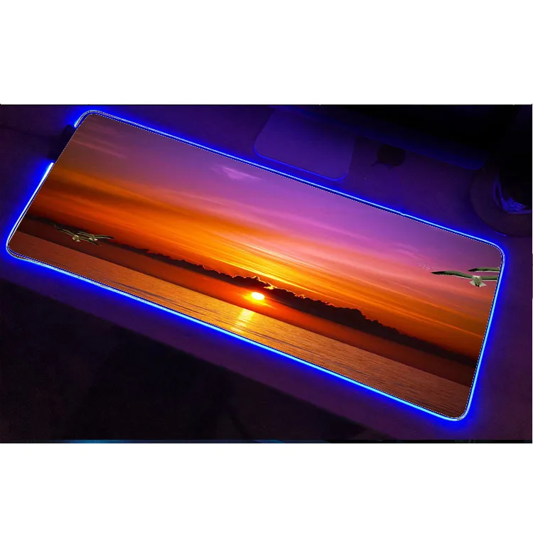 Прямая продажа с фабрики Расширенный сублимации пользовательские большой RGB игровой коврик для мыши