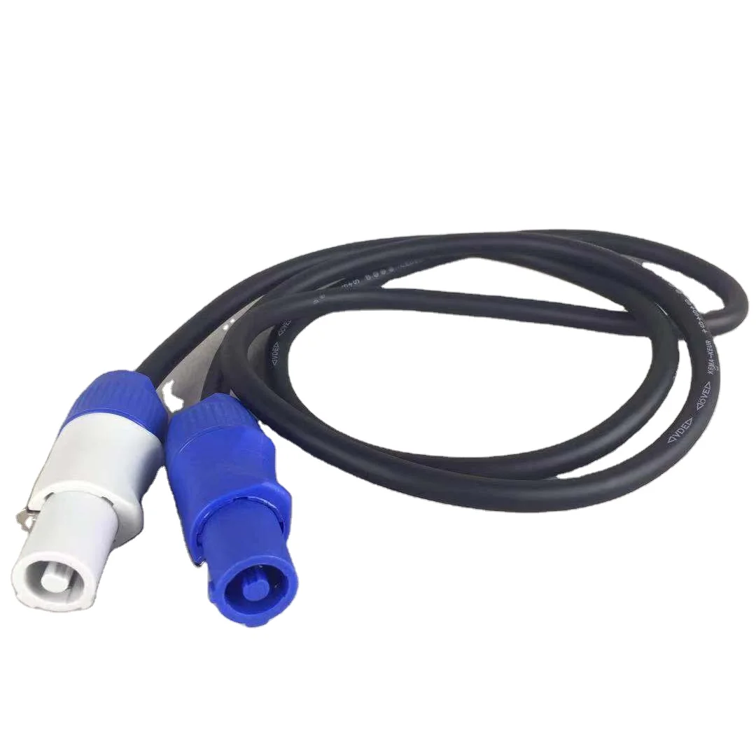 Professional Light Audio PowerCon male female connector Cable 1.5m 3*1mm Length accept customize