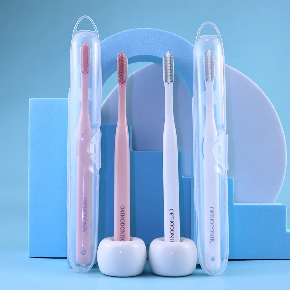 Customized U- Shaped Soft Bristle Orthodontic Portable Toothbrush