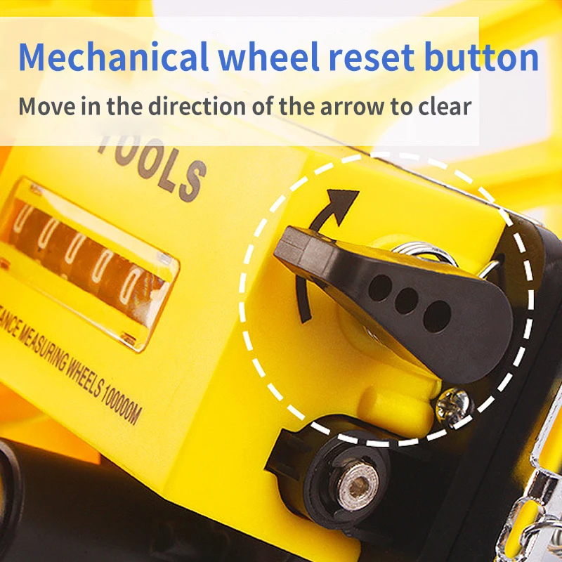 Hand-push Digital Display Distance Wheel High Precision Mechanical Electronic Wheel Distance Meter