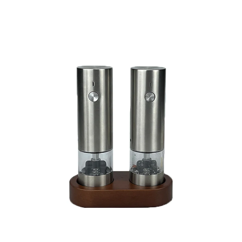 USB Rechargeable Electric Automatic Stainless Steel Salt and Pepper Grinder Mill