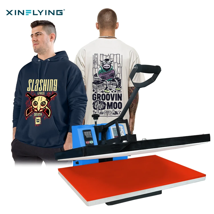 DTF Tshirt Press Machine Manual Flat Printing 38*38cm Clothes Heat From XinFlying