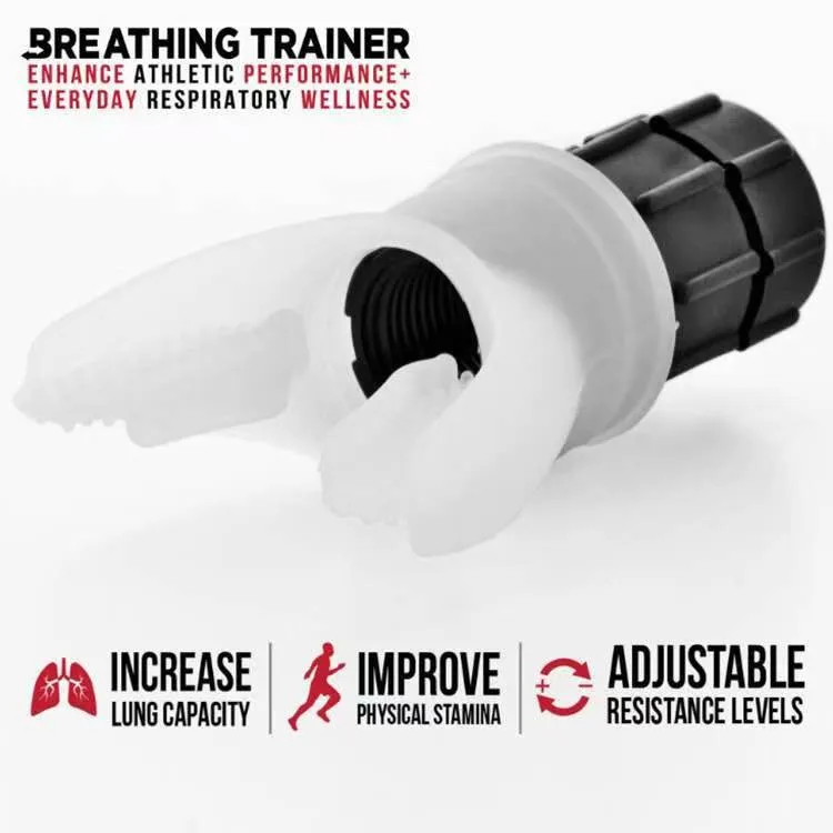 Household Healthy Care Accessories Fitness Equipment Exercise Lung Face Mouthpiece Breathing Trainer