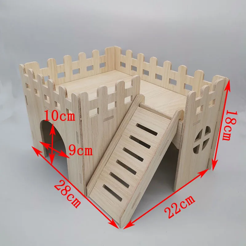 2023 Hot Sale Wooden Hamster Cage Economical Pet Supply for Chinchilla and Guinea Pigs