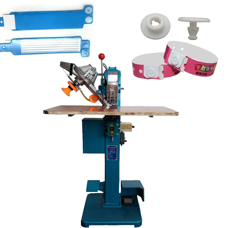 Factory Price Two Parts Fully Automatic Disposable Vinyl Tyvek Paper Plastic Snap Button Attaching Machine