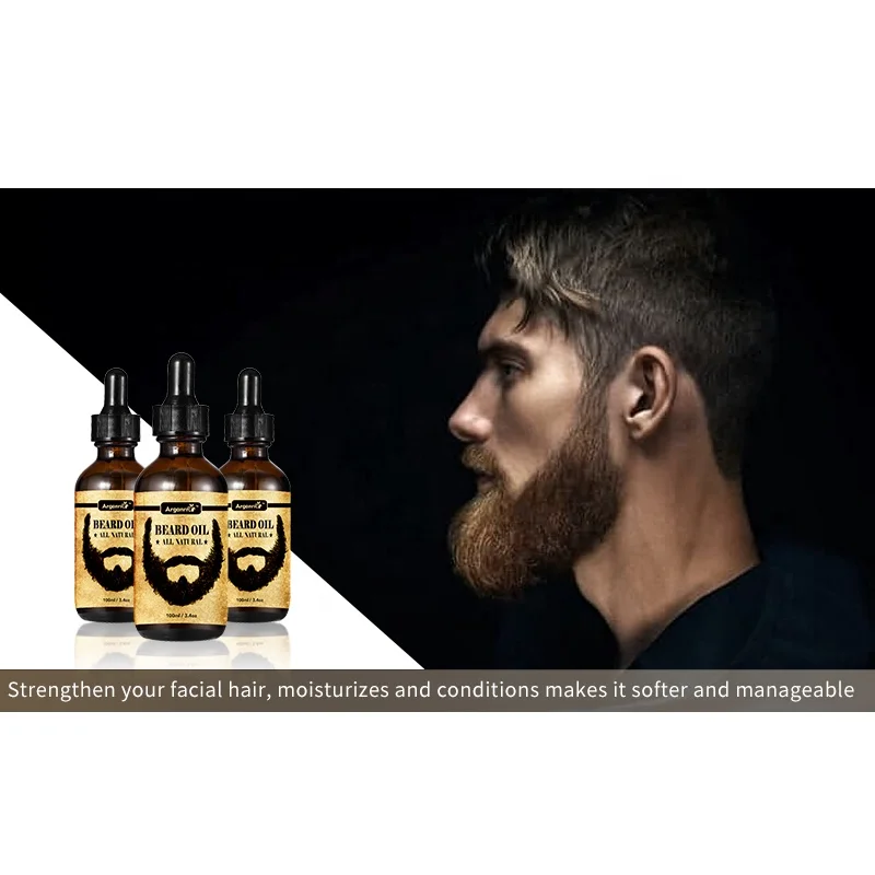 Private label custom mens beard oil beard growth oil organic natural