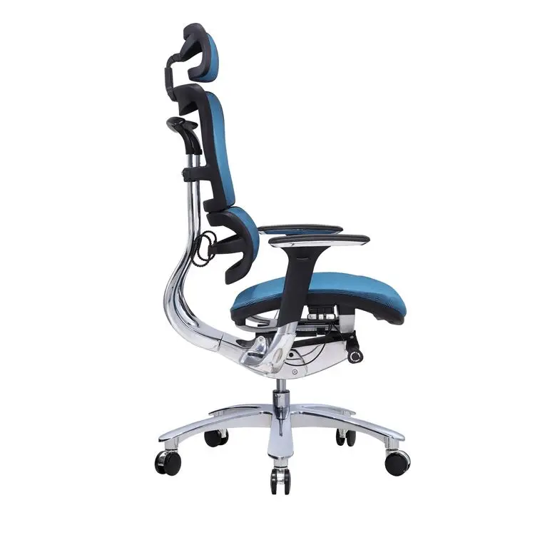 blue office chair full mesh office ergonomic high back most comfortable desk computer chair