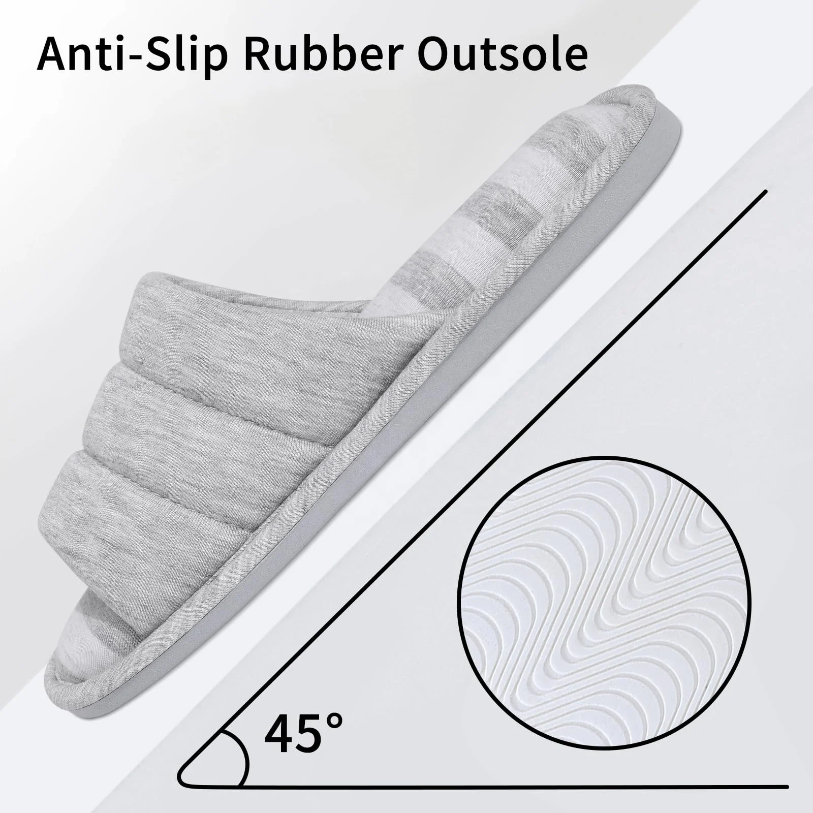 Open Toe House Slippers for Women Men Soft Cotton Indoor Shoes Memory Foam Slip On bedroom Slippers