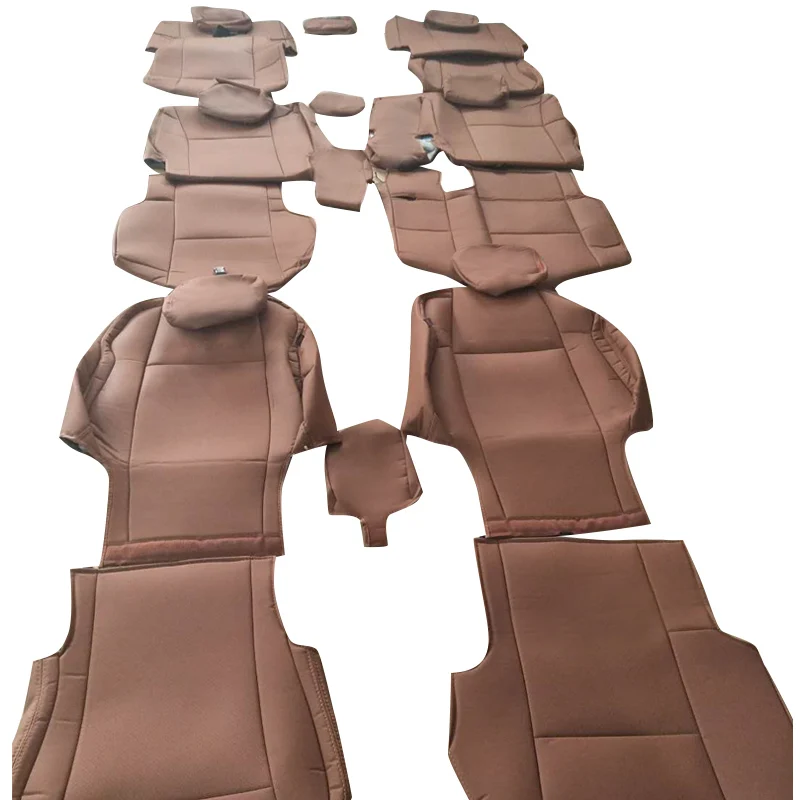 Factory Hot  Car Interior Accessories Custom 4 seasons Full Set leather Pu Car Seat Covers For TOYOTA Fortuner 2016-2017