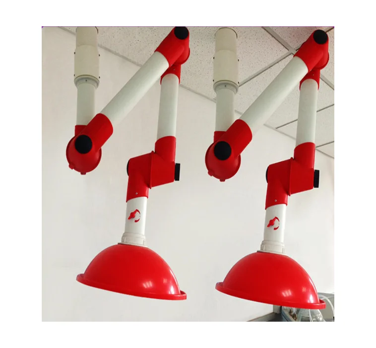 Lab universal fume extraction hood series,spring arm gas fume extractor hood