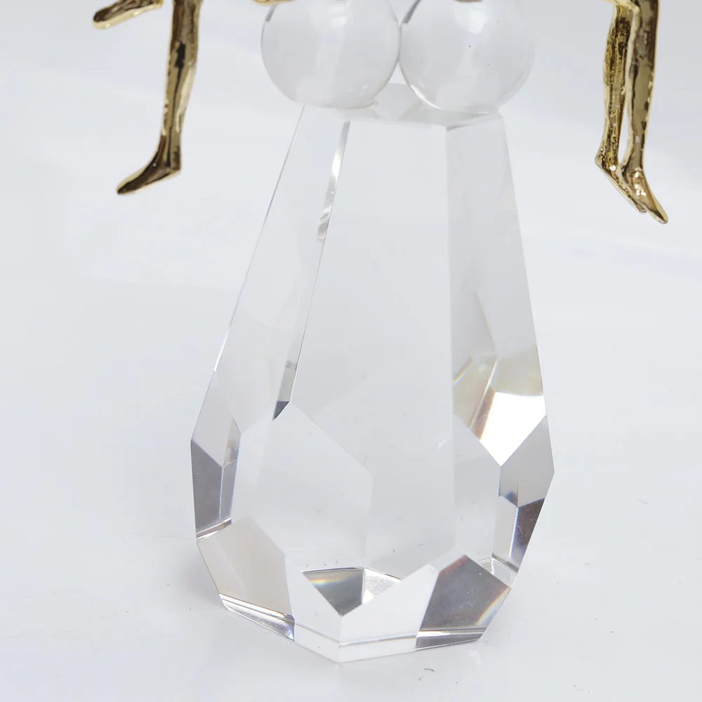 New Home Decorative accent Crystal Pear Sculpture  crystal Desktop Object Decorative