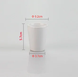 Hot Sale 1.5oz Personalized Heat Transfer Mini Liquor Whiskey Bullet Cups Blank Coated Ceramic White Sublimation Shot Glass