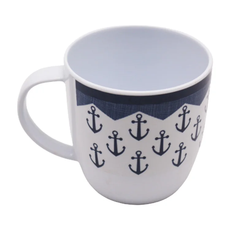 
Wholesale colorful cheap Plastic melamine blue Ccoffee cup mug 