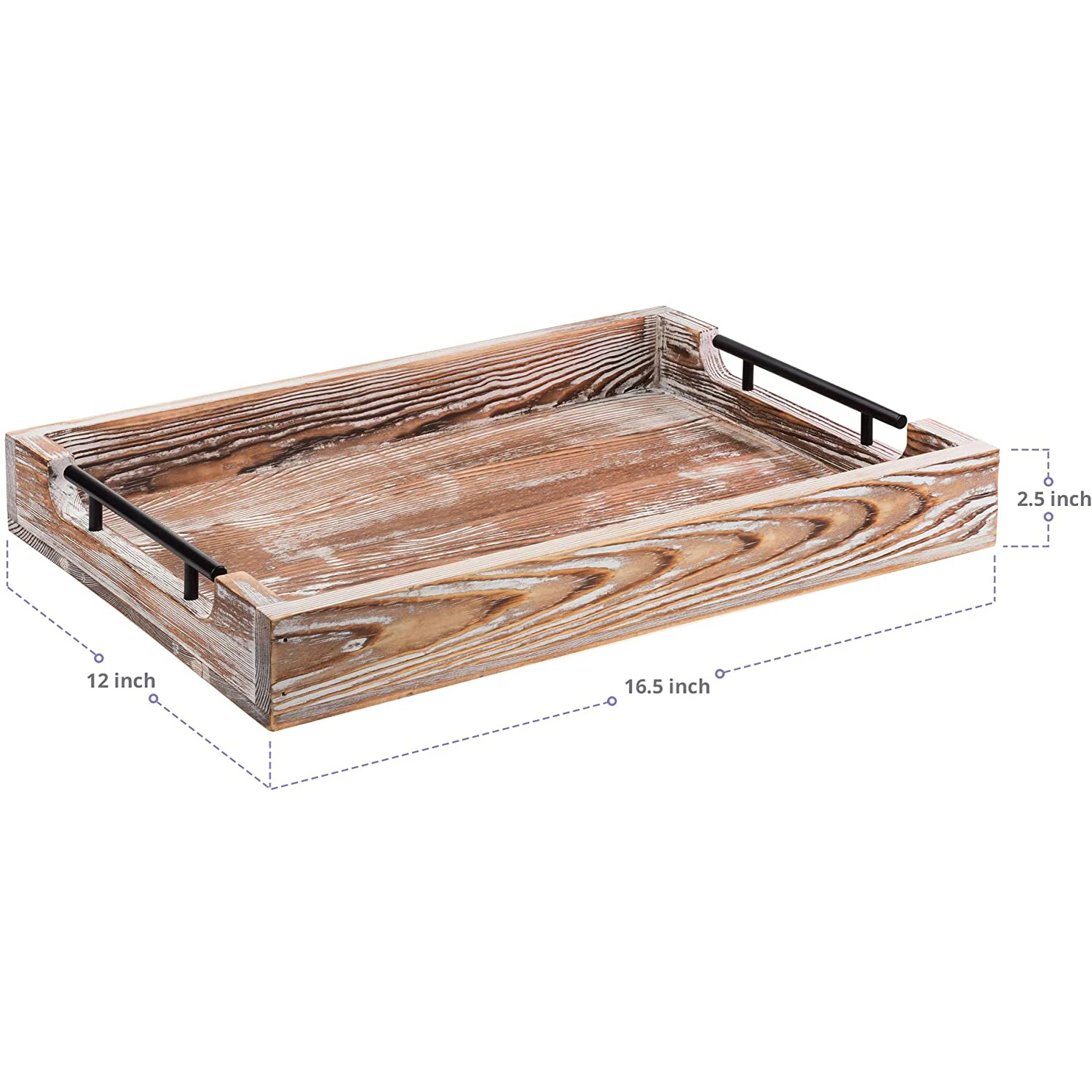 TAOTAOJU source factory square serving tray customized solid wood coffee tray pine with handle dinner plate wooden tray