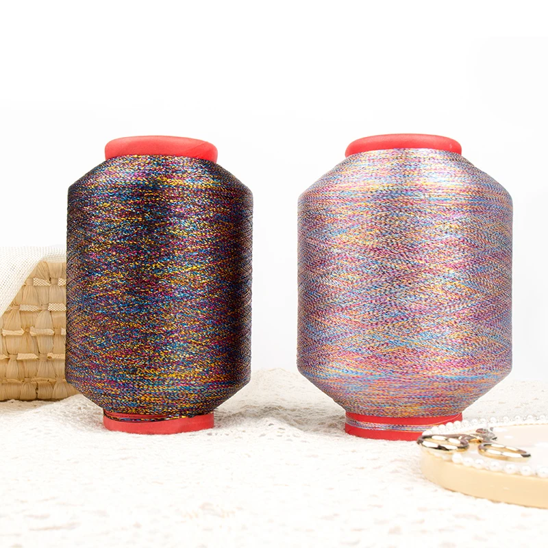 Professional Production Super Strength Metallic Knitting Thread Polyester Yarn MH TYPE Metallic Yarn