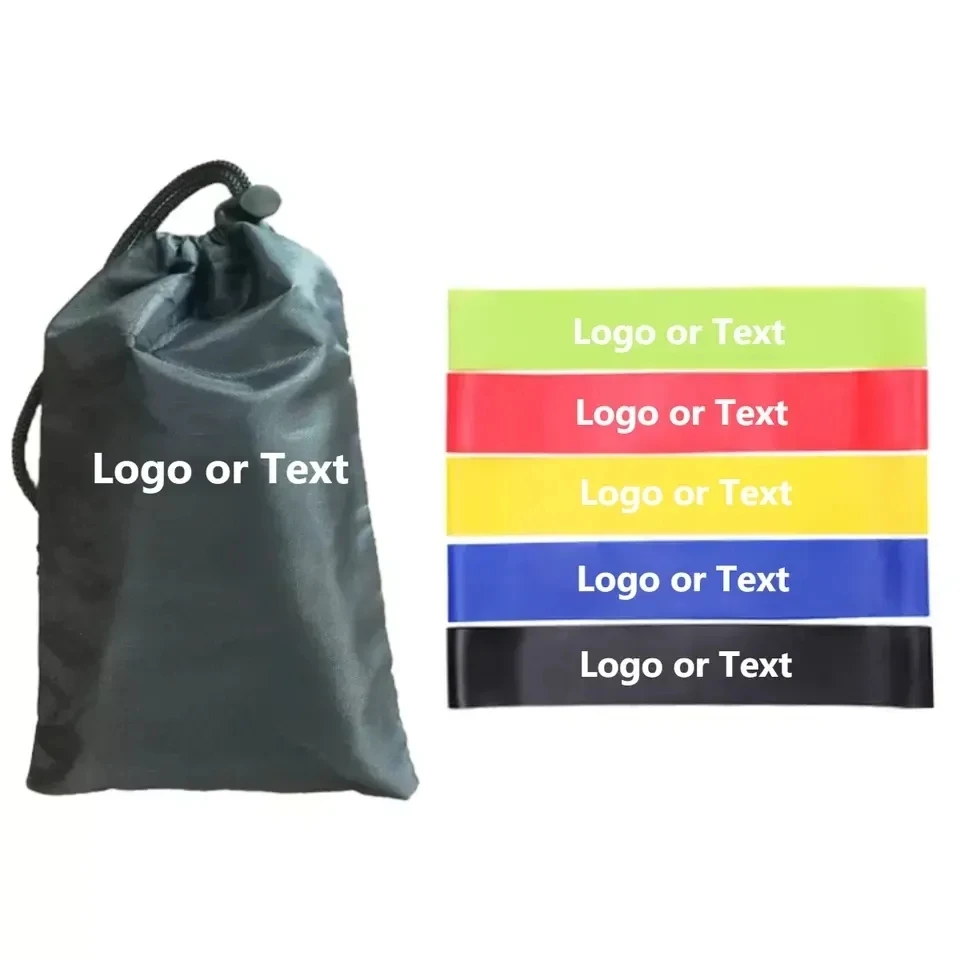 YIWU 5pcs Set Eco Friendly Workout Resistance Loop Exercise Bands for Home Resistance Training