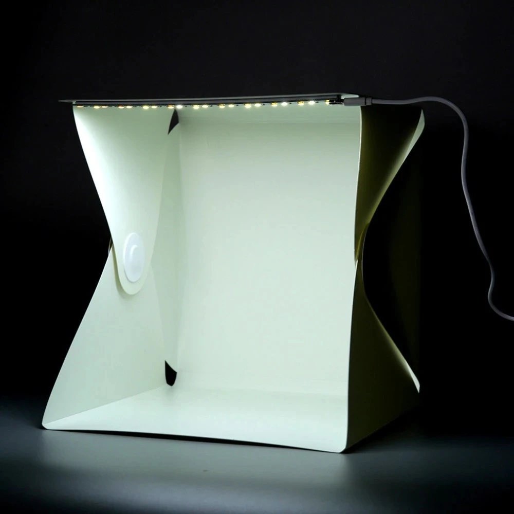 Manufacturer Wholesale 30cm Folding Mini Photograph USB LED Light Soft Box Photo Studio for DSLR digital video camera