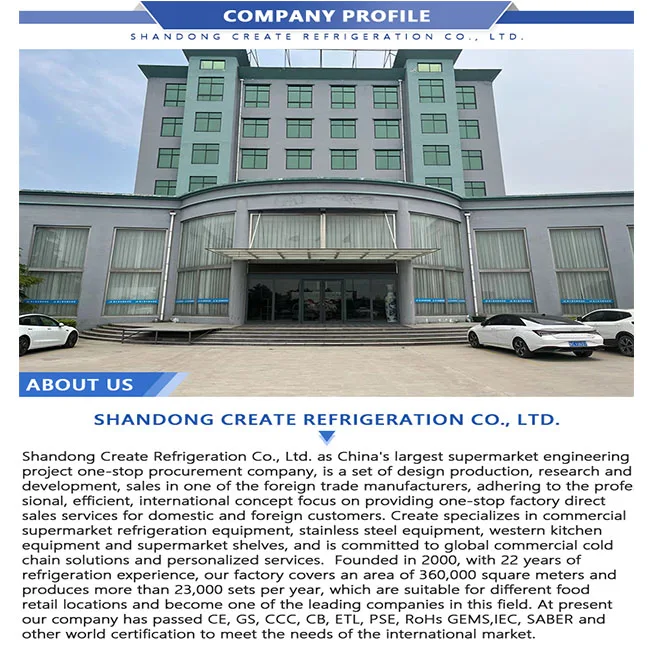 Customized Service Counter Meat Display Chiller Butcher Meat Refrigerator Supermarket Meat Display Refrigerator Showcase