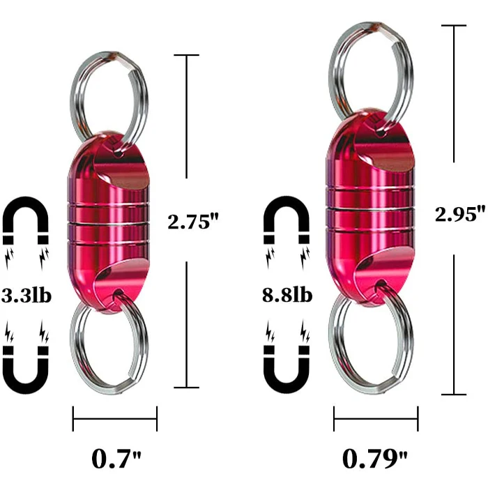 China Wholesale Aluminium Magnet Magnetic Key Holder Neodymium Keychain Magnet