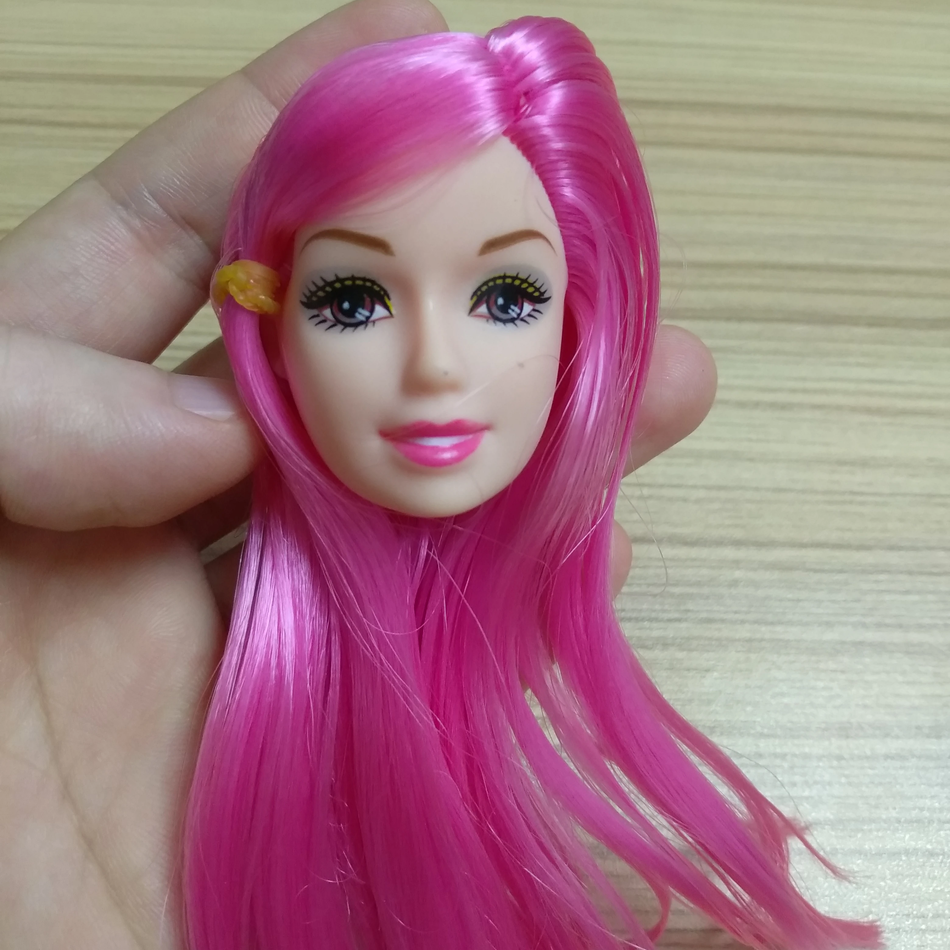 OEM half ready toy 11 inch  doll head with short hair doll head toy accessories