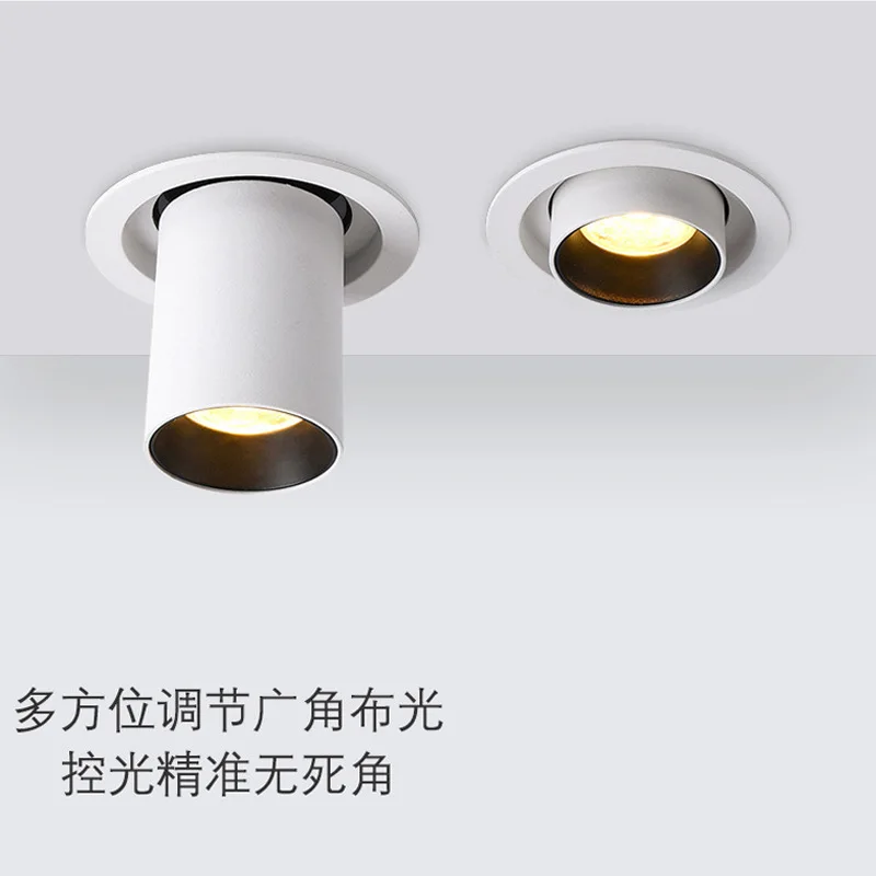 Commercial 25 adjustable led downlight white color spotlights adjustable led recessed downlight double cob downlight