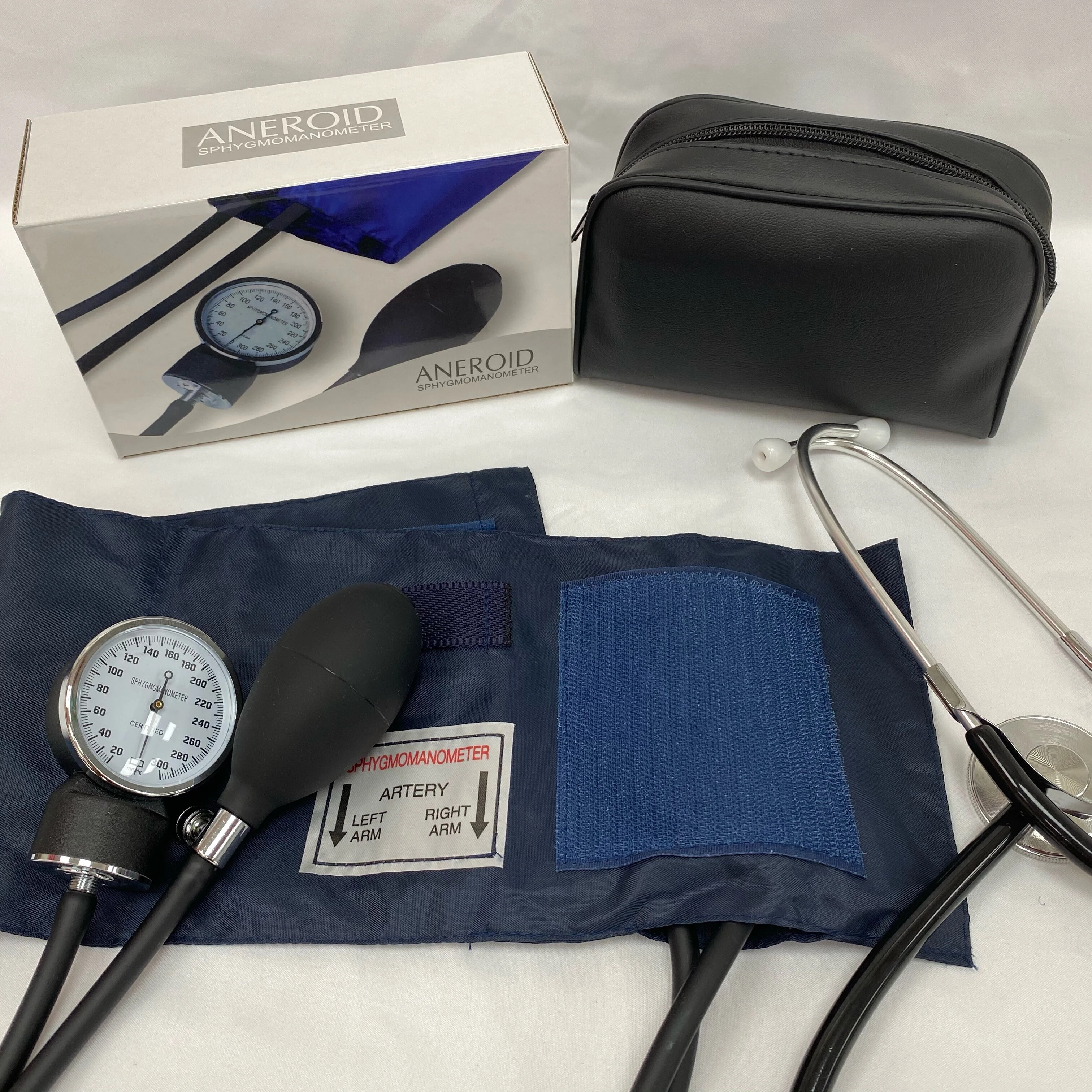 High quality blood pressure cuff and stethoscope