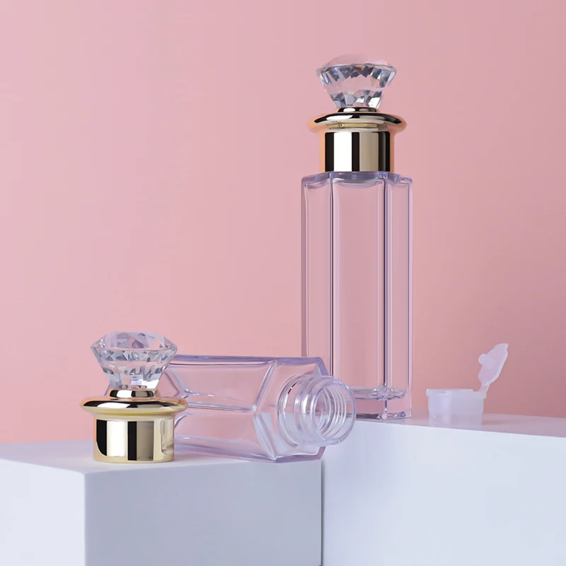 50ml Custom Empty Square Pet Bottle For Lotion Cosmetic Plastic Bottle For Skin Care Packaging