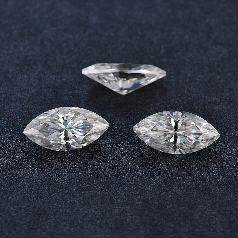 SICGEM  10x5mm 1 To 7 carat Super Premium Marquise Cut Moissanite Loose Stones Wholesale Price