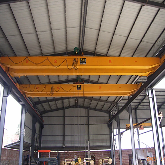 Double beam bridge crane overhead traveling QD model electric driving for sale