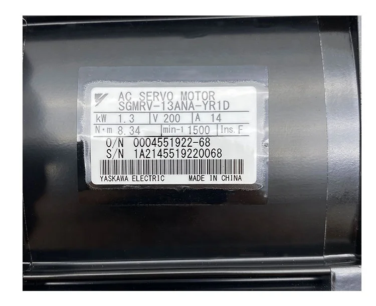 YASKAWA SGMRV-13ANA-YR1D MOTOR AC SERVO 1.3KW SIGMA 5