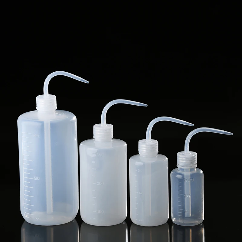 250ml Cleaning Washing Bottle Eyelash Extension Tool Elbow Narrow Mouth Long Tube Clean Eyebrow Skin Care Remover Bottle