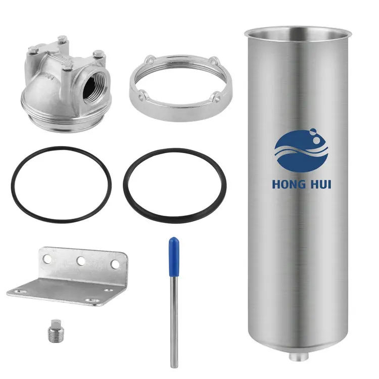 HONG HUI NSF Certified HMS-10A High Quality 10 Inch Stainless Steel Filter Water Filter Housing