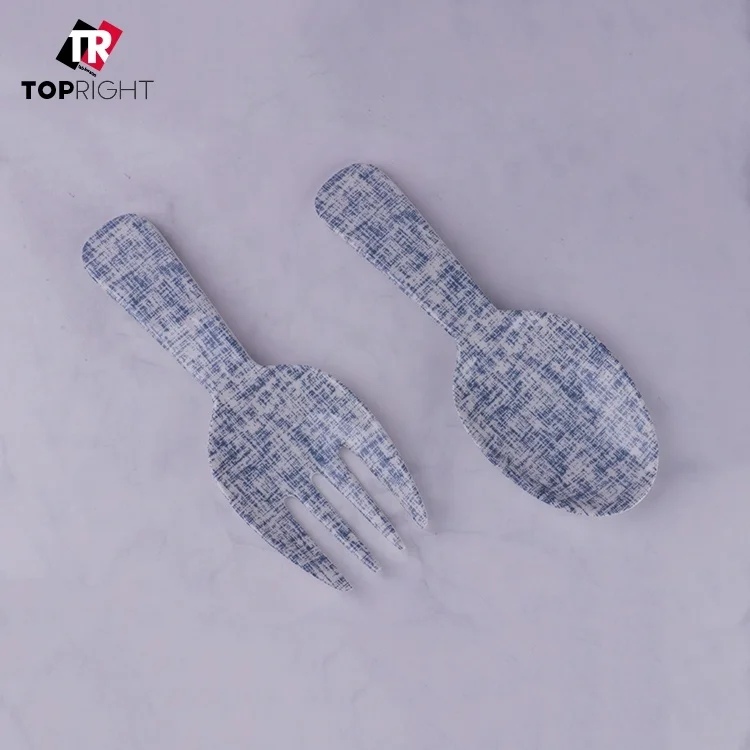 High quality Plastic Salad Servers Fork and Spoon Serving Set