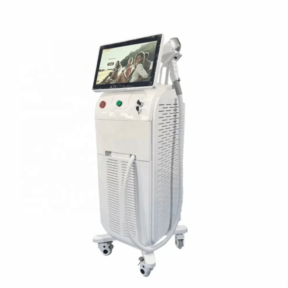 Cloud computing 2023 Hot Dual or one Heads Ice Titanium CE TUV ISO Hair Removal Diode Laser 1600-2000W 755 808 940 1064nm 4 wave