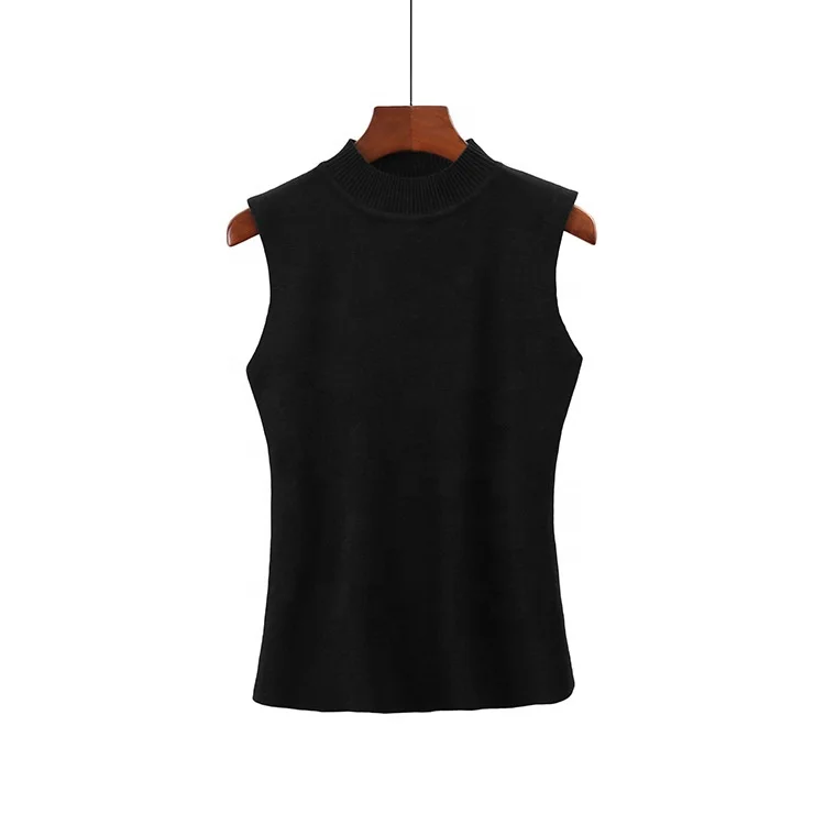 Alibaba Supplier 2021 new arrival  wholesale women knitwear spring summer fashion knitted vest sweater for girl