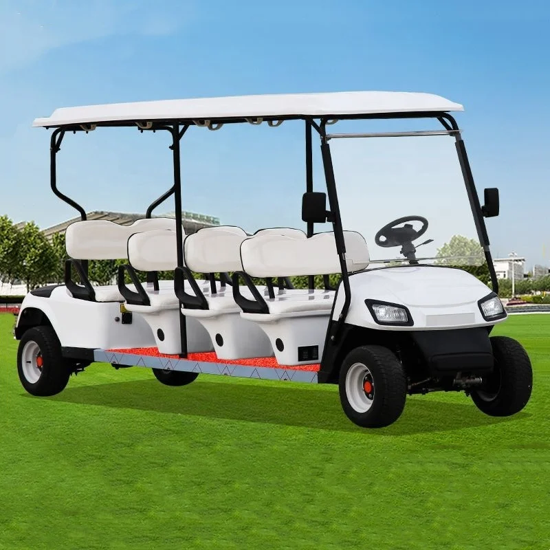 Chinese 60/72V Battery Golf Cart 3500 Watt AC Motor Electric Golf Cart Intelligent Controller 6 Seater Scenic Spot Golf Carts