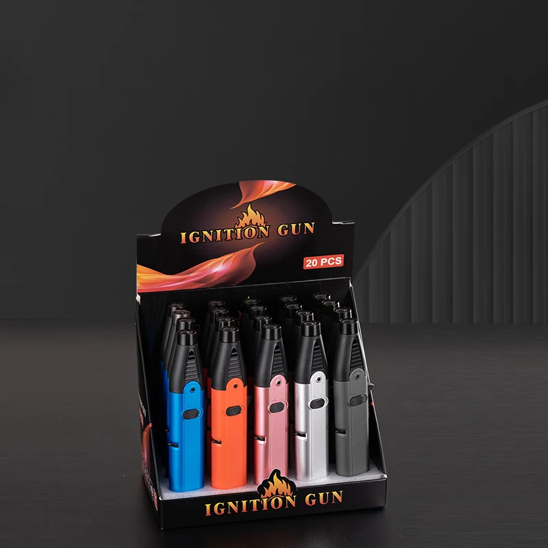 NEW High quality torch Lighter cigar kitchen culinary gas refillable BBQ torch Lighter stylish windproof jet flame