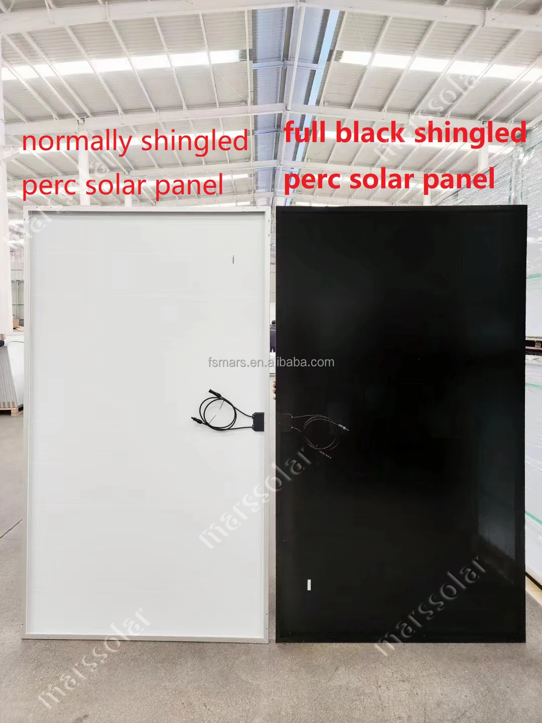 Factory Price monocrystalline 300w 400w 500w 1000w full black PERC shingled solar panel for house Photovoltaic solar power panel