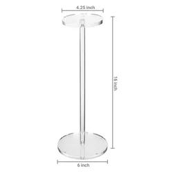 360 Rotating Acrylic 2 tiers  Circular Retail Display Racks For Lipstick Luxury Display  Rack Lip Gloss Display Stand