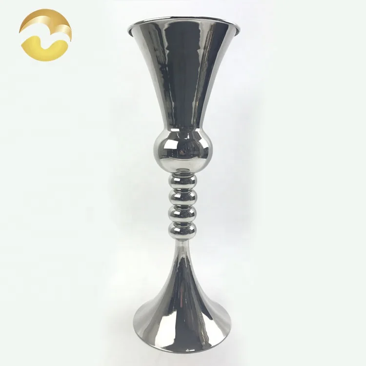 
Luxurious Modern Hotel Gold Metal Cylinder Flower Vases For Home Decor 