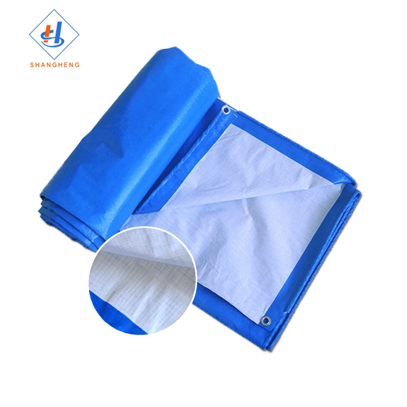 Flatbed Lumber Tarp Blue Tarpaulin Pe Car Tarpaulin For Container Tarpaulin