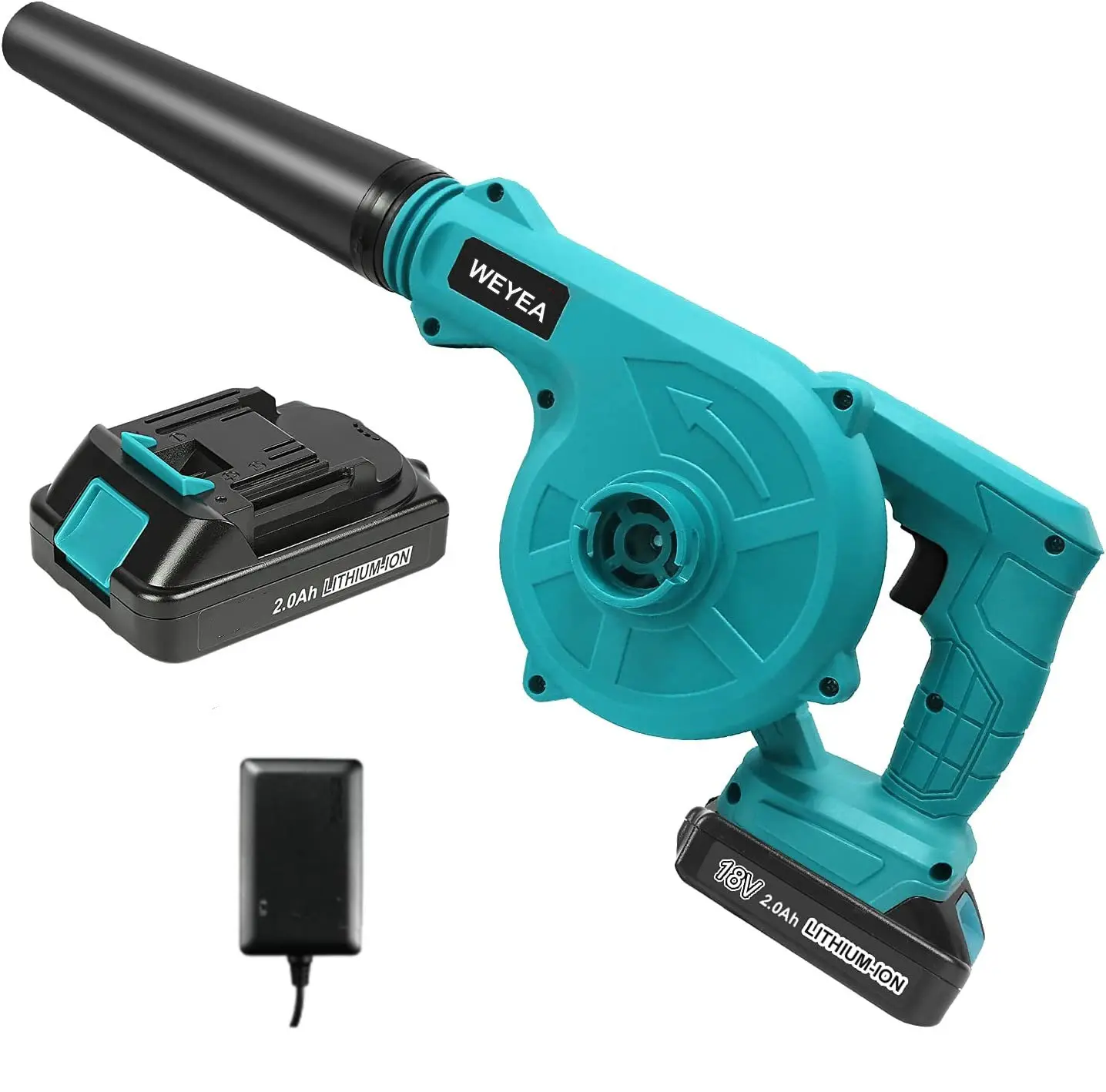 Electric Cordless 21V 2.0-4.0ah Lithium Battery Leaf Blower Air Vacuum Blower
