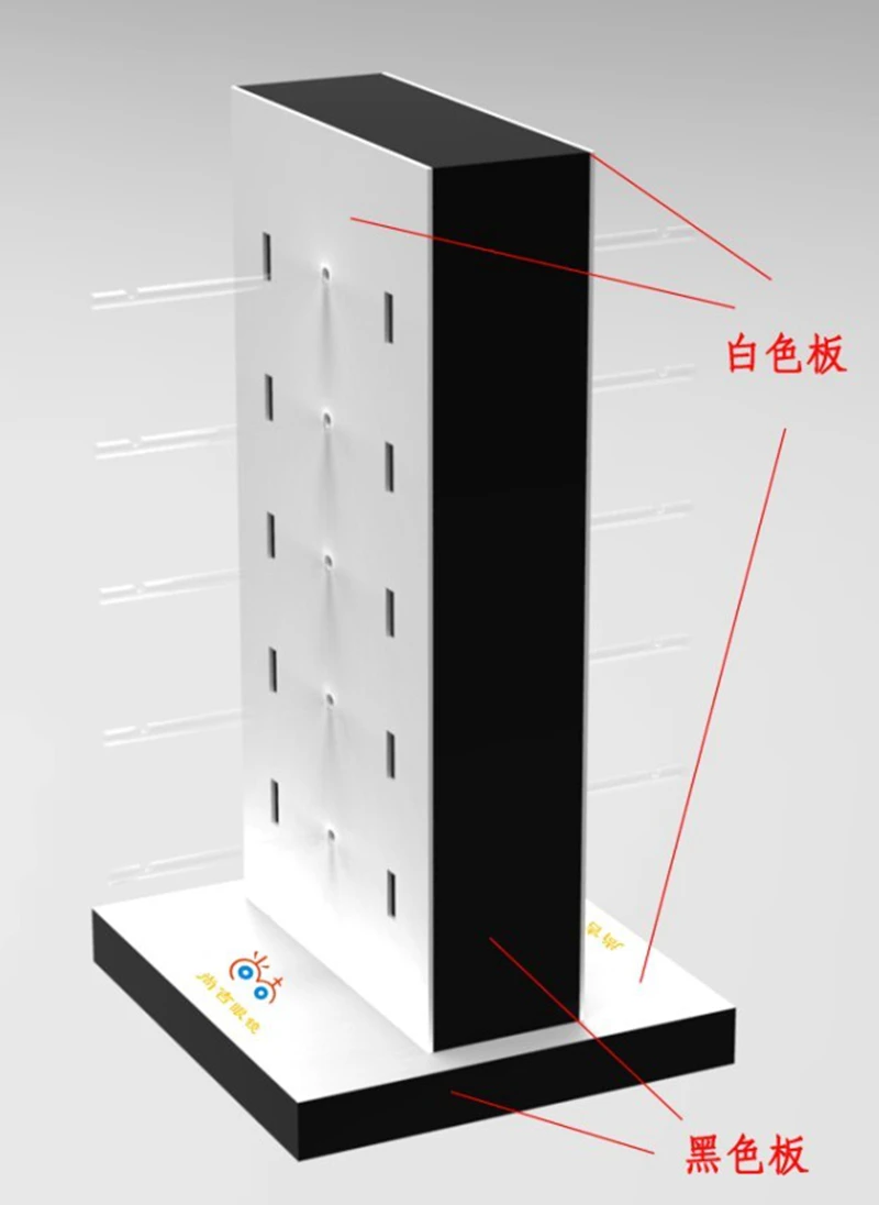 Latest acrylic display cabinet with revolving acrylic sunglasses display rack