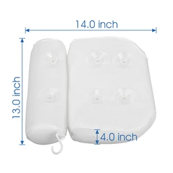 Оптовая продажа анти-клещ спа ванна подушка мягкая и удобная роскошная ванна 3D воздушная сетка подушка для ванной